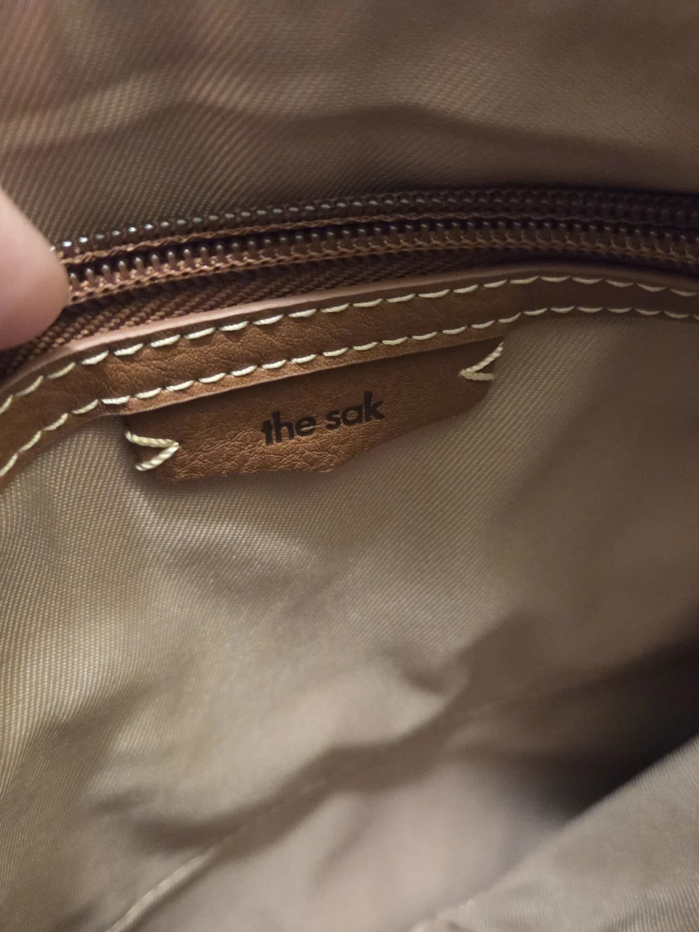 The Sak Leather Crossbody Bag Cream Boho Woven Straw Shoulder Purse